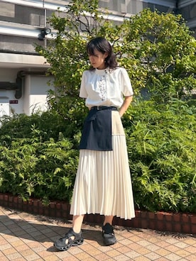 NICOLE CLUB staffさん(レディース・166cm)の夏コーディネート