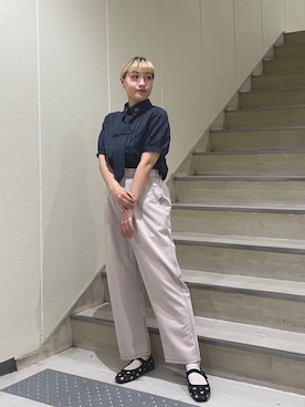 「179/WG（イチナナキュウダブルジー）のアイテム」を使った、NICOLE CLUB staffさん（レディース・150cm）の春コーディネート