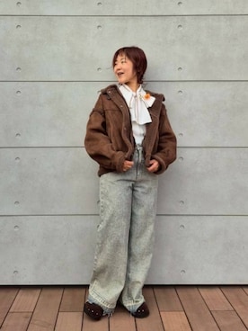 「ブラウスコーデ」｜NICOLE CLUB staffさん（レディース・156cm）の秋コーディネート