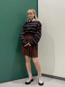 NICOLE CLUB staffさん(レディース・150cm)の冬コーディネート