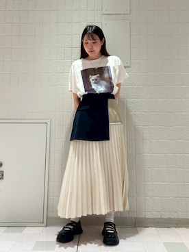 「ネコ」｜NICOLE CLUB staffさん（レディース・158cm）の夏コーディネート