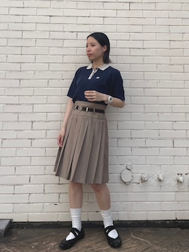 「179/WG（イチナナキュウダブルジー）のアイテム」を使った、NICOLE CLUB staffさん（レディース・154cm）の夏コーディネート