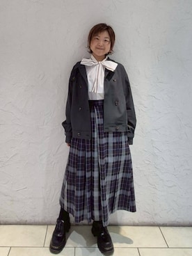 NICOLE CLUB staffさん（レディース・156cm）の秋コーディネート