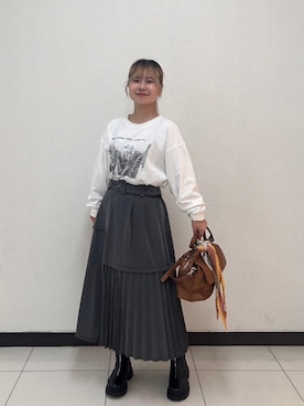 「179/WG（イチナナキュウダブルジー）のアイテム」を使った、NICOLE CLUB staffさん（レディース・157cm）の秋コーディネート