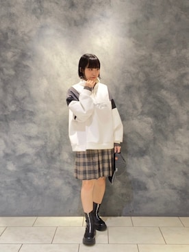 「179/WG（イチナナキュウダブルジー）のアイテム」を使った、NICOLE CLUB staffさん（レディース・150cm）の秋コーディネート