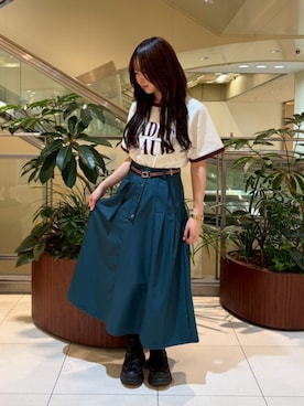 「アイテム（ファッション雑貨）」を使った、NICOLE CLUB staffさん（レディース・152cm）の春コーディネート