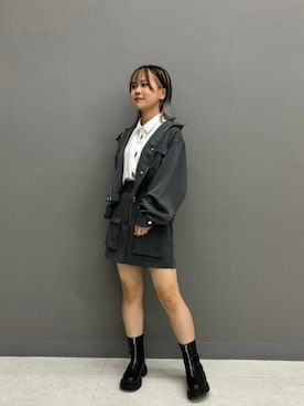 「179/WG（イチナナキュウダブルジー）のアイテム」を使った、NICOLE CLUB staffさん（レディース・158cm）の秋コーディネート