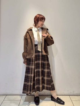 「ブラウスコーデ」｜NICOLE CLUB staffさん（レディース・156cm）の秋コーディネート
