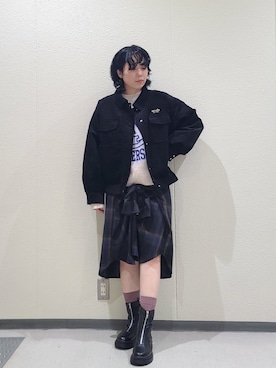 「179/WG（イチナナキュウダブルジー）のアイテム」を使った、NICOLE CLUB staffさん（レディース・158cm）の冬コーディネート