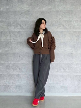 「ブラウスコーデ」｜NICOLE CLUB staffさん（レディース・158cm）の秋コーディネート