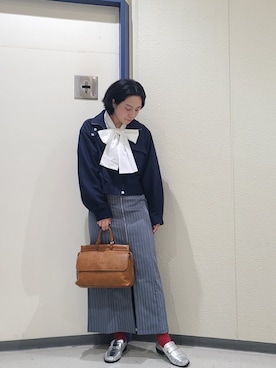 NICOLE CLUB staffさん（レディース・158cm）の秋コーディネート