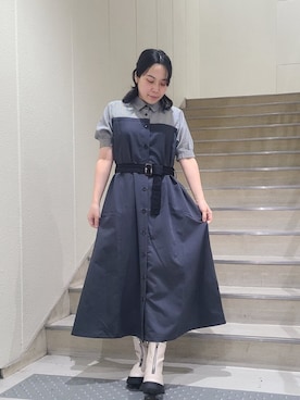 「179/WG（イチナナキュウダブルジー）のアイテム」を使った、NICOLE CLUB staffさん（レディース・158cm）の春コーディネート