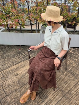 NICOLE CLUB staffさん(レディース・157cm)の夏コーディネート