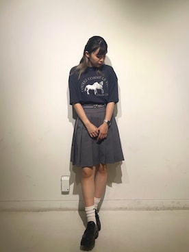 「179/WG（イチナナキュウダブルジー）のアイテム」を使った、NICOLE CLUB staffさん（レディース・158cm）の夏コーディネート