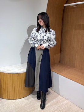 NICOLE CLUB staffさん(レディース・153cm)の冬コーディネート