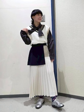 NICOLE CLUB staffさん（レディース・158cm）の秋コーディネート