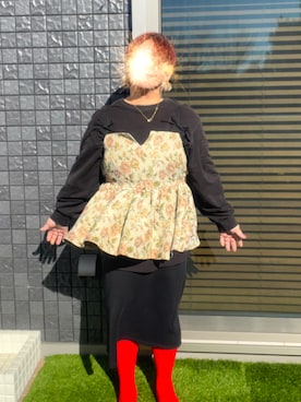 「Avail（アベイル）のアイテム（トップス）」を使った、ayk_curvy_styleさん（レディース・158cm）の冬コーディネート