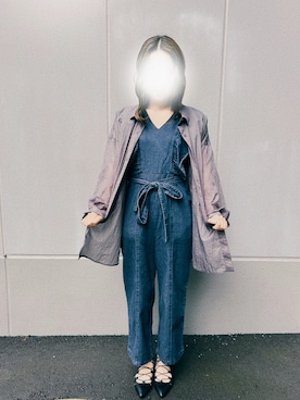 「clear（クリア）のアイテム（オールインワン・サロペット）」を使った、m⑅﻿さん（レディース・155cm）の夏コーディネート