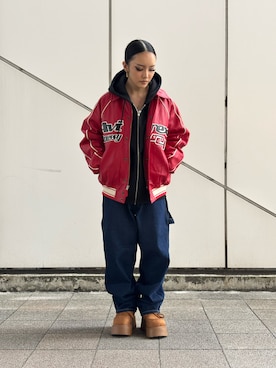 「アイテム（トップス）」を使った、ずなさん（レディース・152cm）の秋コーディネート