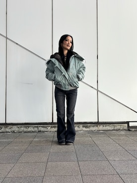 「アイテム（ジャケット/アウター）」を使った、ずなさん（レディース・152cm）の秋コーディネート