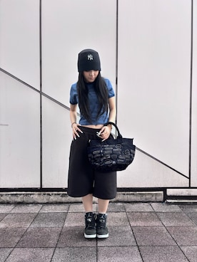 「AVIREX（アヴィレックス）のアイテム（トップス）」を使った、ずなさん（レディース・152cm）の春コーディネート