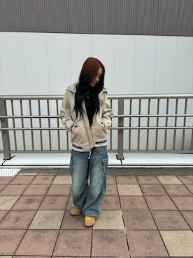 「AVIREX（アヴィレックス）のアイテム」を使った、ずなさん（レディース・152cm）の夏コーディネート