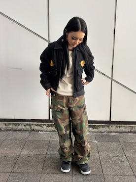 「アイテム（Tシャツ/カットソー）」を使った、ずなさん（レディース・152cm）の秋コーディネート