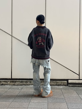 「アイテム（スウェット）」を使った、ずなさん（レディース・152cm）の秋コーディネート