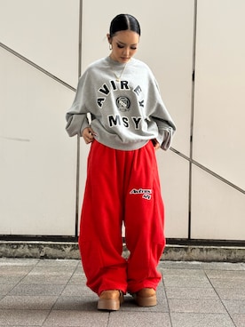 「アイテム（スウェット）」を使った、ずなさん（レディース・152cm）の秋コーディネート