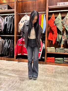 「アイテム（ジャケット/アウター）」を使った、ずなさん（レディース・152cm）の秋コーディネート