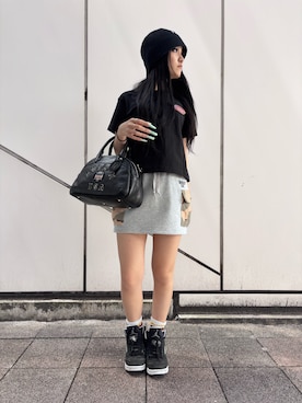 「AVIREX（アヴィレックス）のアイテム（バッグ）」を使った、ずなさん（レディース・152cm）の春コーディネート