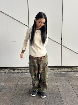 「アイテム（Tシャツ/カットソー）」を使った、ずなさん（レディース・152cm）の秋コーディネート