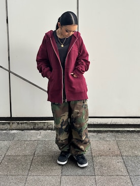 「アイテム（パンツ）」を使った、ずなさん（レディース・152cm）の秋コーディネート