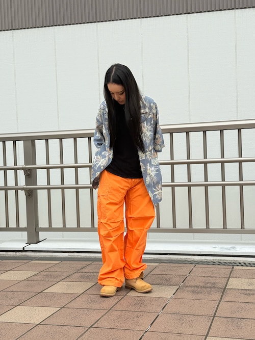 国内発送【AVIREX】ALOHA SHIRT \"TROPICAL GIRL\" AVIREX アヴィレックス アロハシャツ トロピカルガール 半袖