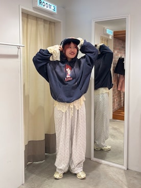 「ドットパンツ」｜ウタさん（レディース・158cm）の秋コーディネート