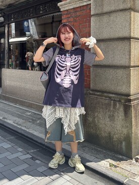 「158cm」｜ウタさん（レディース・158cm）の夏コーディネート