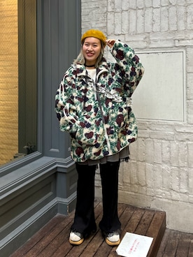 「CIAOPANIC（チャオパニック）のアイテム（その他アウター）」を使った、ウタさん（レディース・158cm）の秋コーディネート