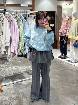 「RePRODUCTION LABEL（リプロダクションレーベル）のアイテム」を使った、ウタさん（レディース・158cm）の春コーディネート