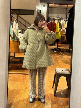 「CIAOPANIC（チャオパニック）のアイテム（その他アウター）」を使った、ウタさん（レディース・158cm）の秋コーディネート