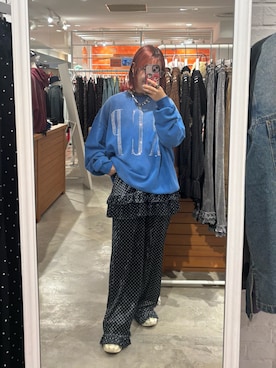 「アイテム（チュニック）」を使った、ウタさん（レディース・158cm）の秋コーディネート