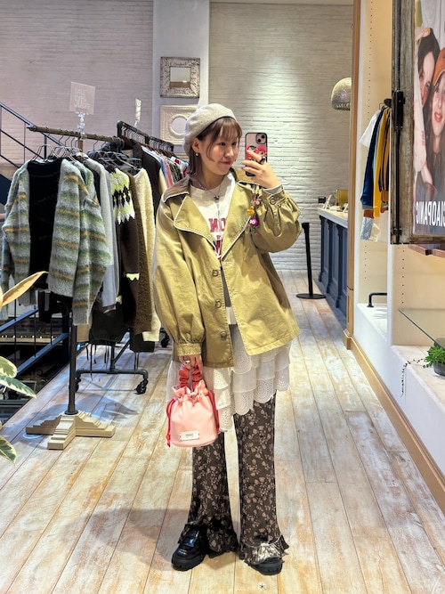  トレンチジャケット SWANLAKE ロングチューリップトレンチコート[CO-1020/CAMEL]