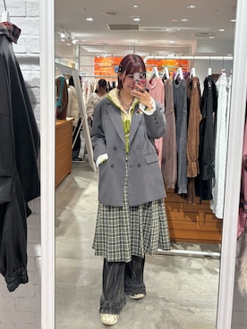 「プリーツ」｜ウタさん（レディース・158cm）の秋コーディネート