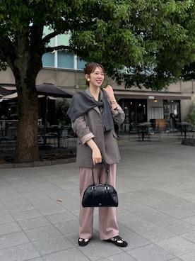 「MOHI（モヒ）のアイテム」を使った、nol mikiさん（レディース・160cm）の秋コーディネート