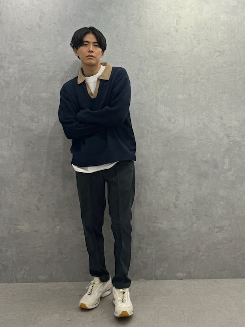 セール】WEB限定/バイカラースキッパーニット（ニット/セーター