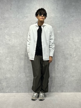 「NANO universe（ナノユニバース）のアイテム（Tシャツ/カットソー）」を使った、daisukeさん（メンズ・169cm）の夏コーディネート