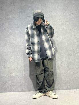 「Champion（チャンピオン）のアイテム（帽子）」を使った、daisukeさん（メンズ・169cm）の秋コーディネート