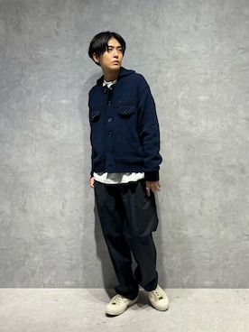 「NANO universe（ナノユニバース）のアイテム（ブルゾン）」を使った、daisukeさん（メンズ・169cm）の秋コーディネート
