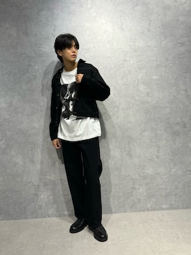 「アイテム（デニムジャケット）」を使った、daisukeさん（メンズ・170cm）の秋コーディネート