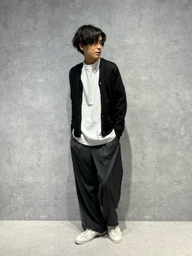 「NANO universe（ナノユニバース）のアイテム（スラックス）」を使った、daisukeさん（メンズ・169cm）の秋コーディネート