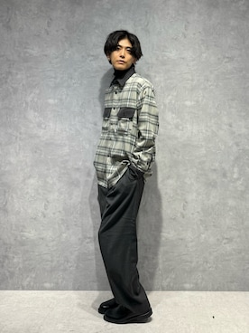「NANO universe（ナノユニバース）のアイテム（スラックス）」を使った、daisukeさん（メンズ・169cm）の秋コーディネート